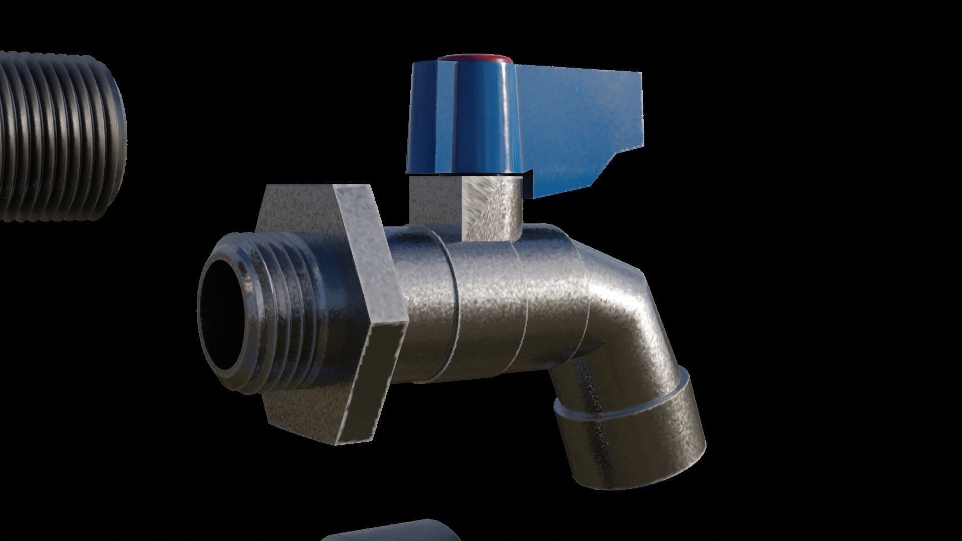 Water Faucet 3D model_6