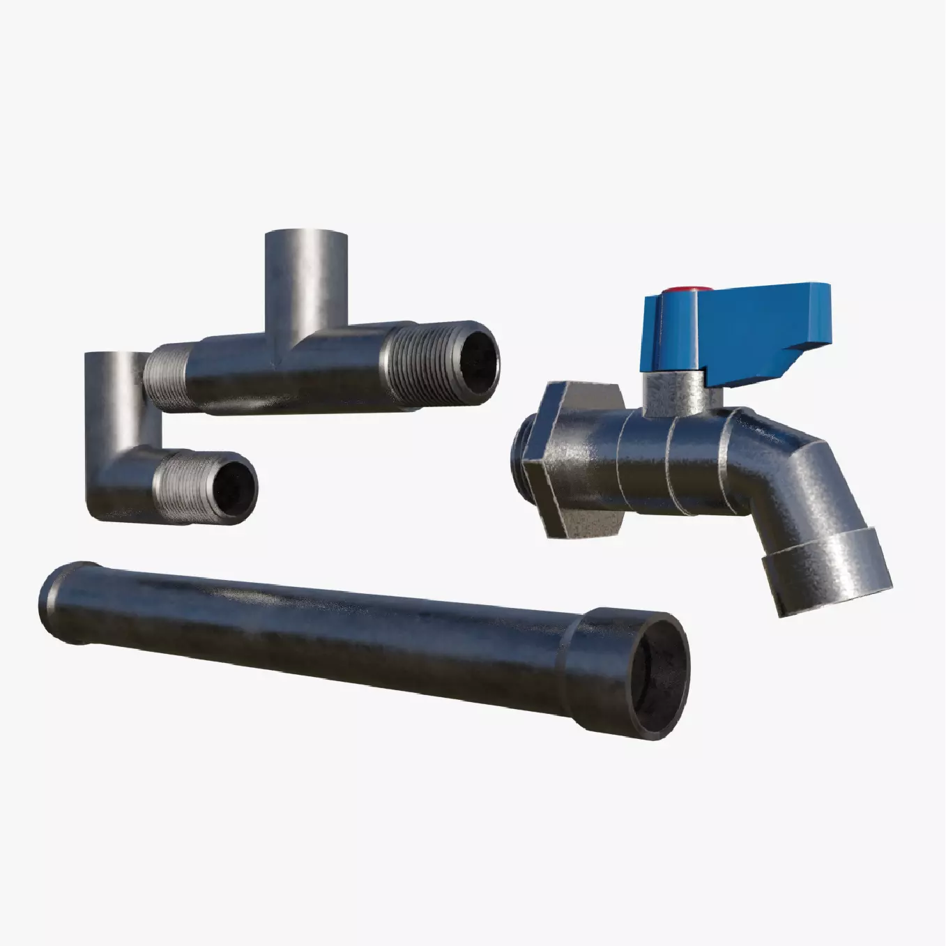 Water Faucet 3D model_0