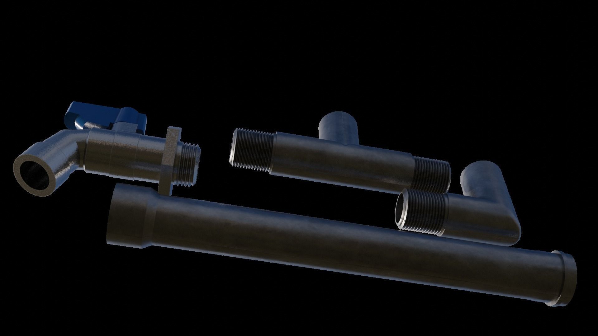 Water Faucet 3D model_4