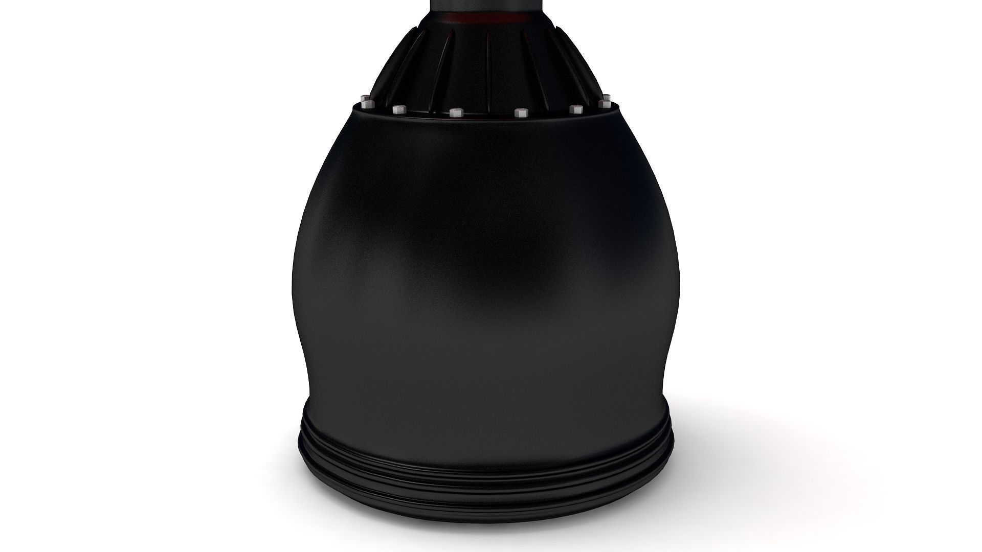  Free Standing Punch Bag Red Low-poly 3D model_3