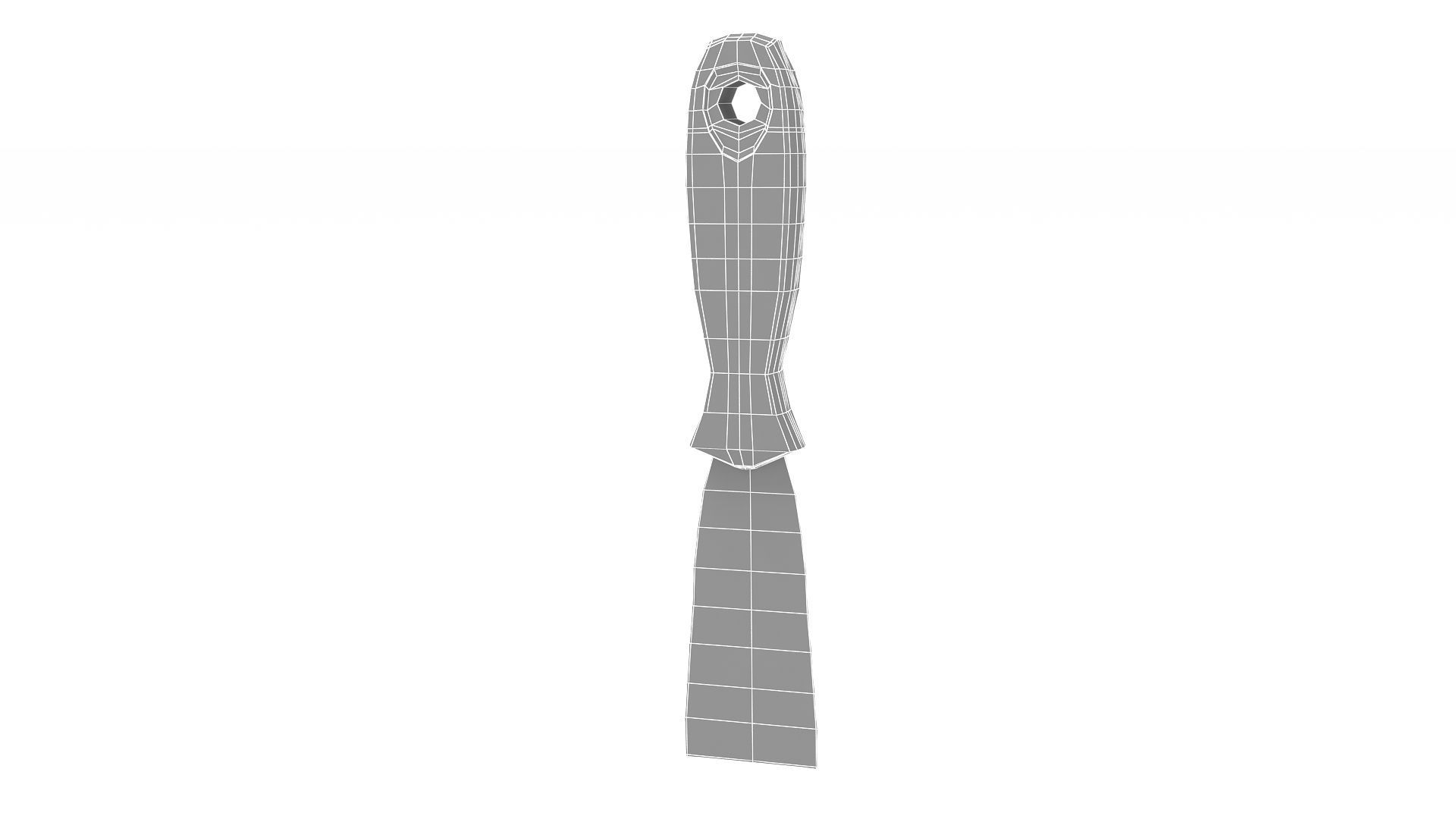 Stanley Scraper One and Half Inch Low-poly 3D model_4