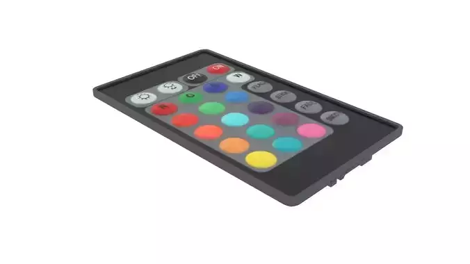 RGB Light Remote Control 3D model