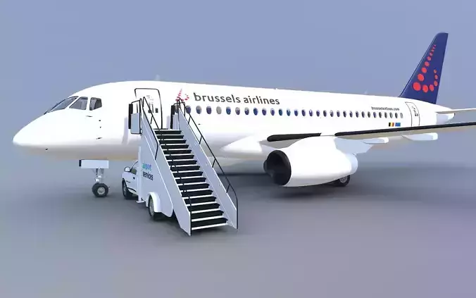 AIRPLANE - AIRPORT CAR 3D model