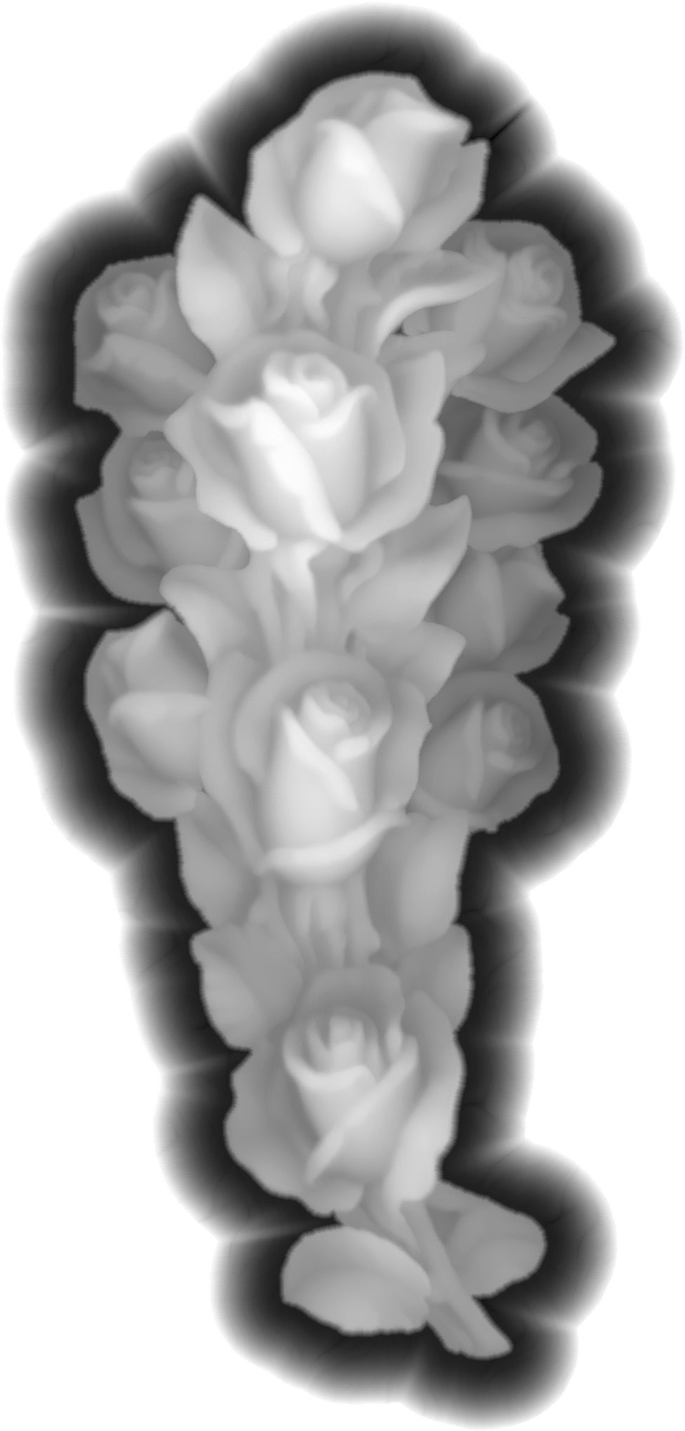 Bunch of Roses 3D model_3