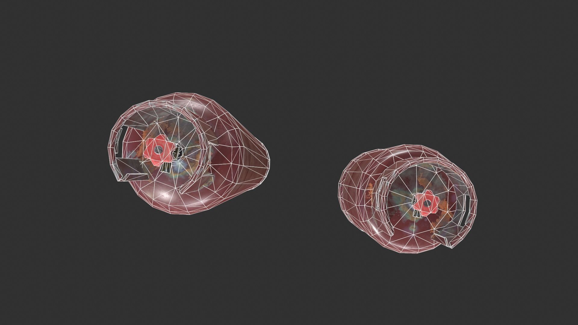 Gas Tank Low-poly 3D model_6