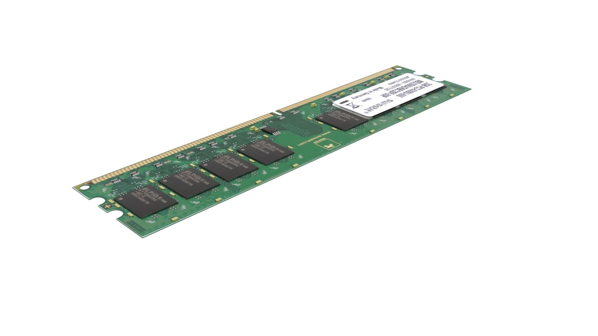 DDR4 SDRAM Memory Module 3D model_2