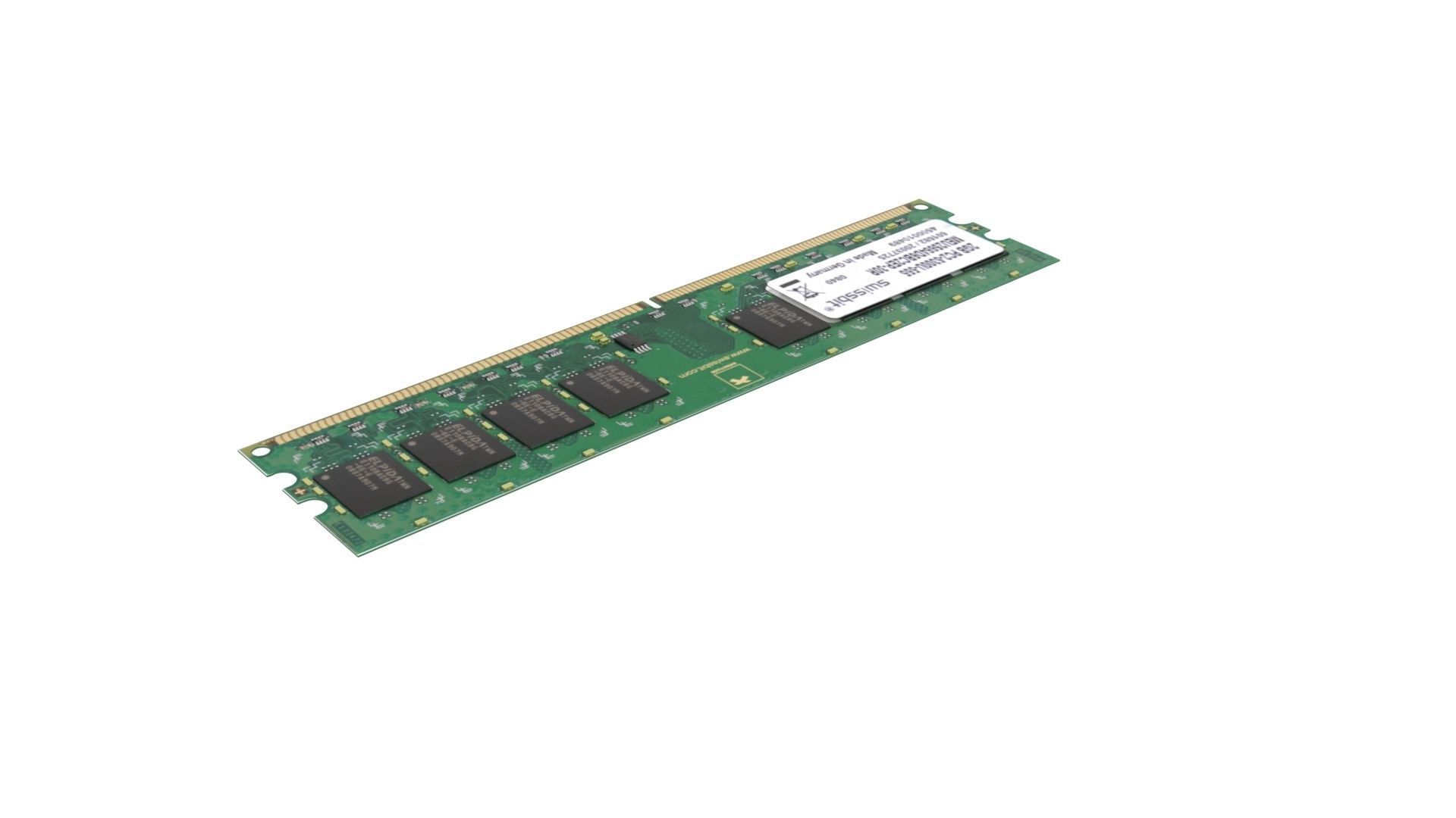 DDR4 SDRAM Memory Module 3D model_8