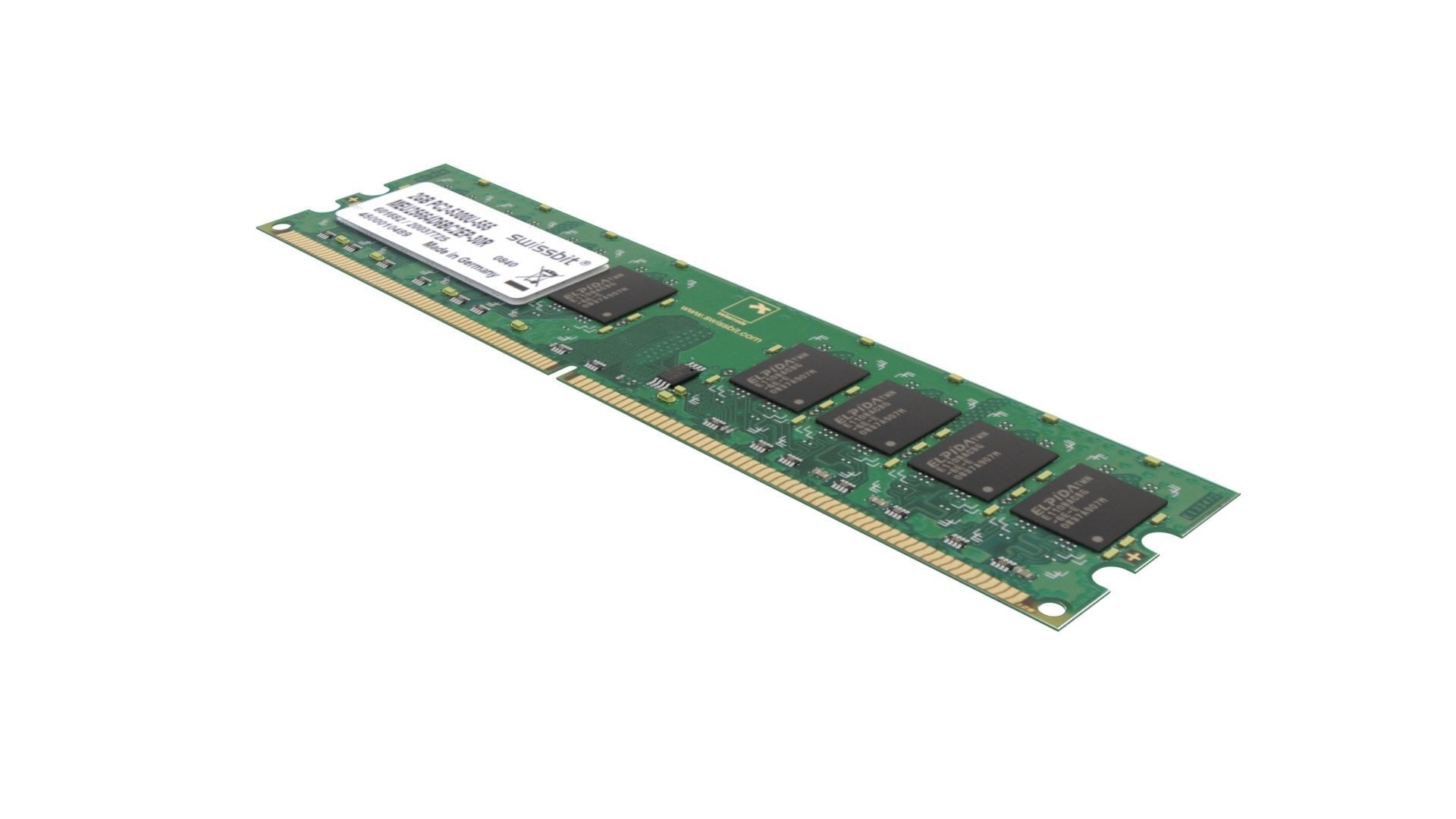 DDR4 SDRAM Memory Module 3D model_1