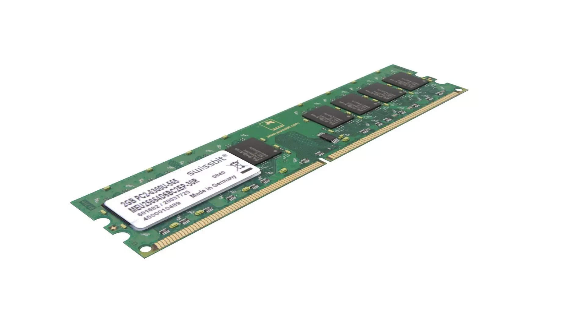 DDR4 SDRAM Memory Module 3D model_0