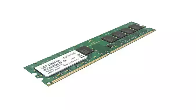 DDR4 SDRAM Memory Module 3D model