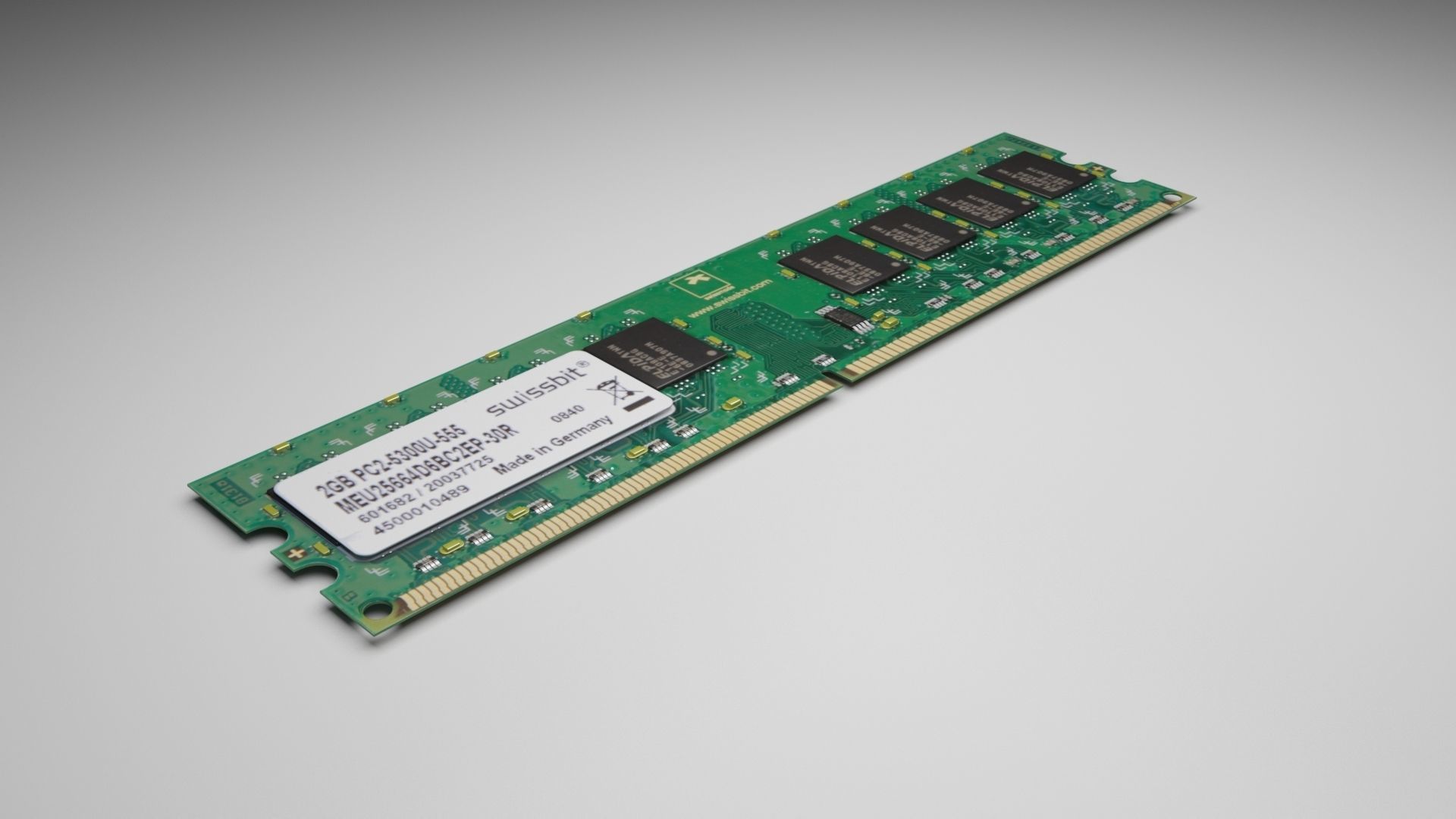 DDR4 SDRAM Memory Module 3D model_23