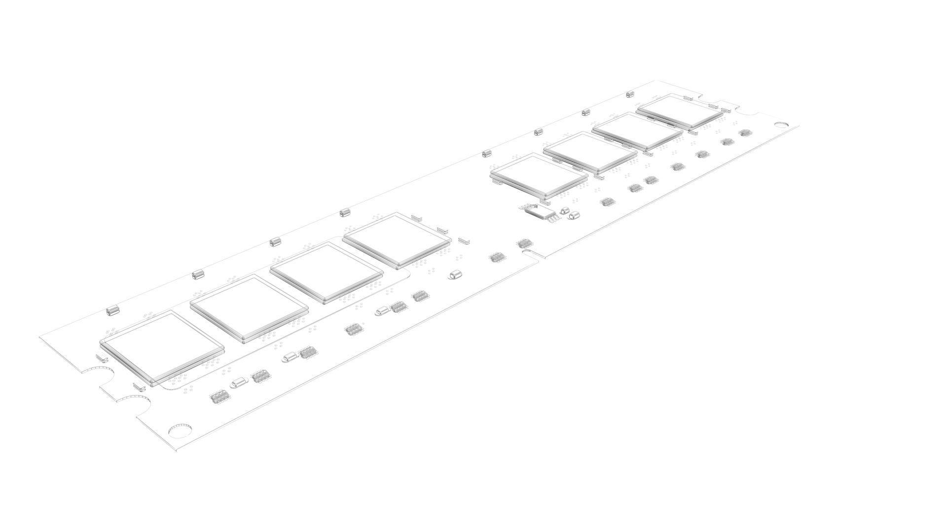 DDR4 SDRAM Memory Module 3D model_14