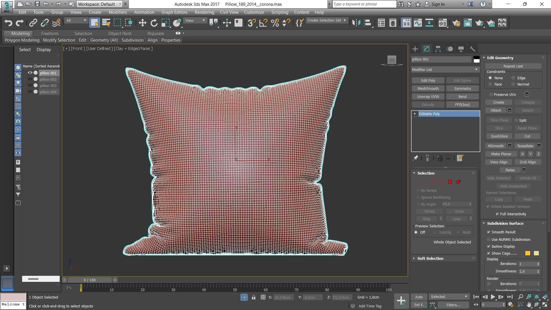 Decorative pillows Houzz set 189 3D model_5