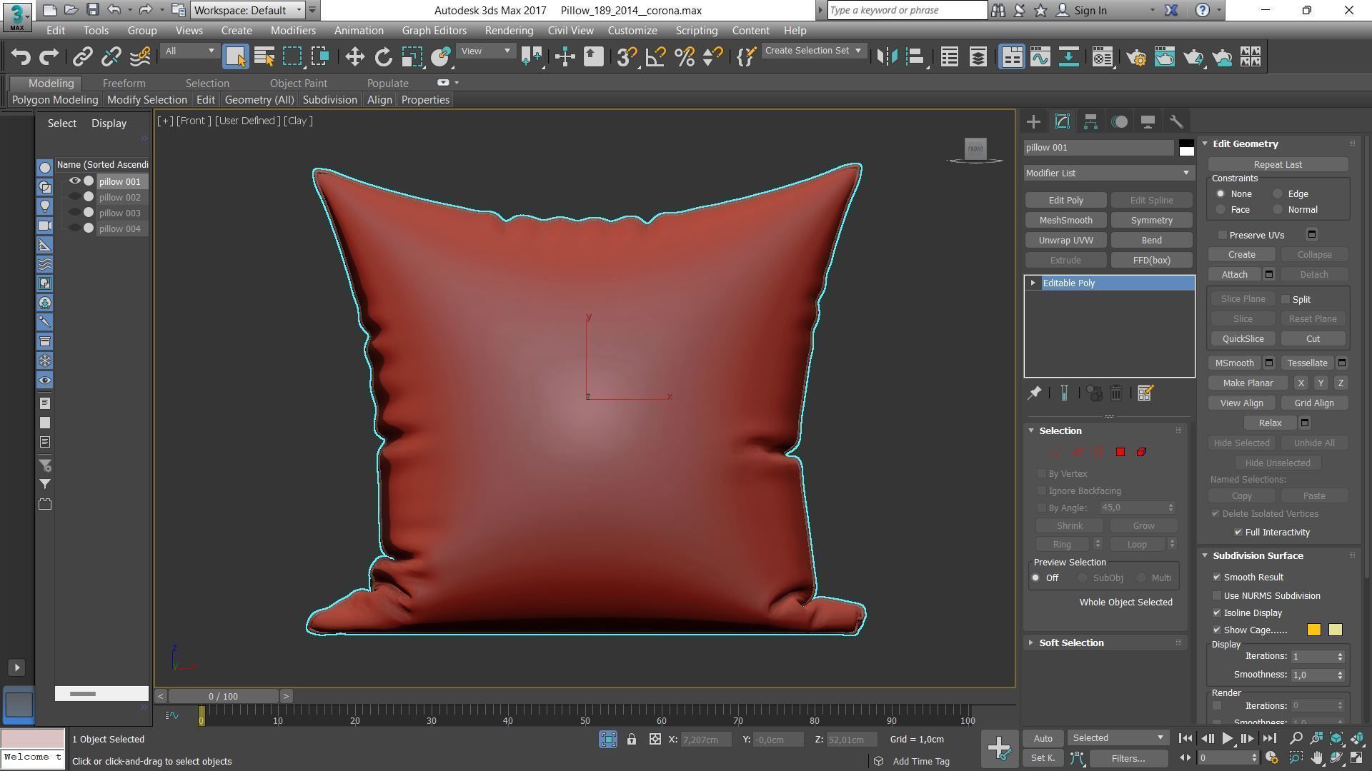 Decorative pillows Houzz set 189 3D model_4