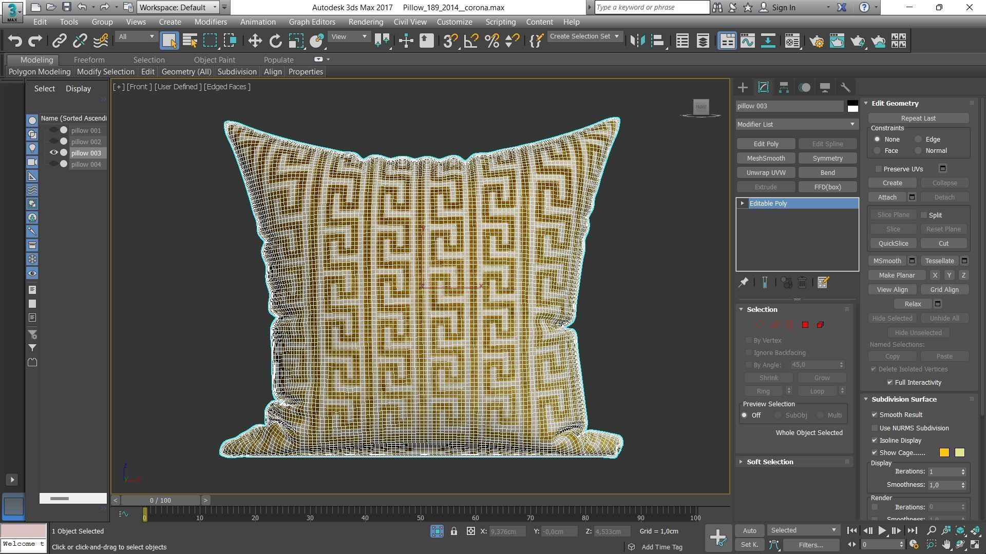 Decorative pillows Houzz set 189 3D model_9