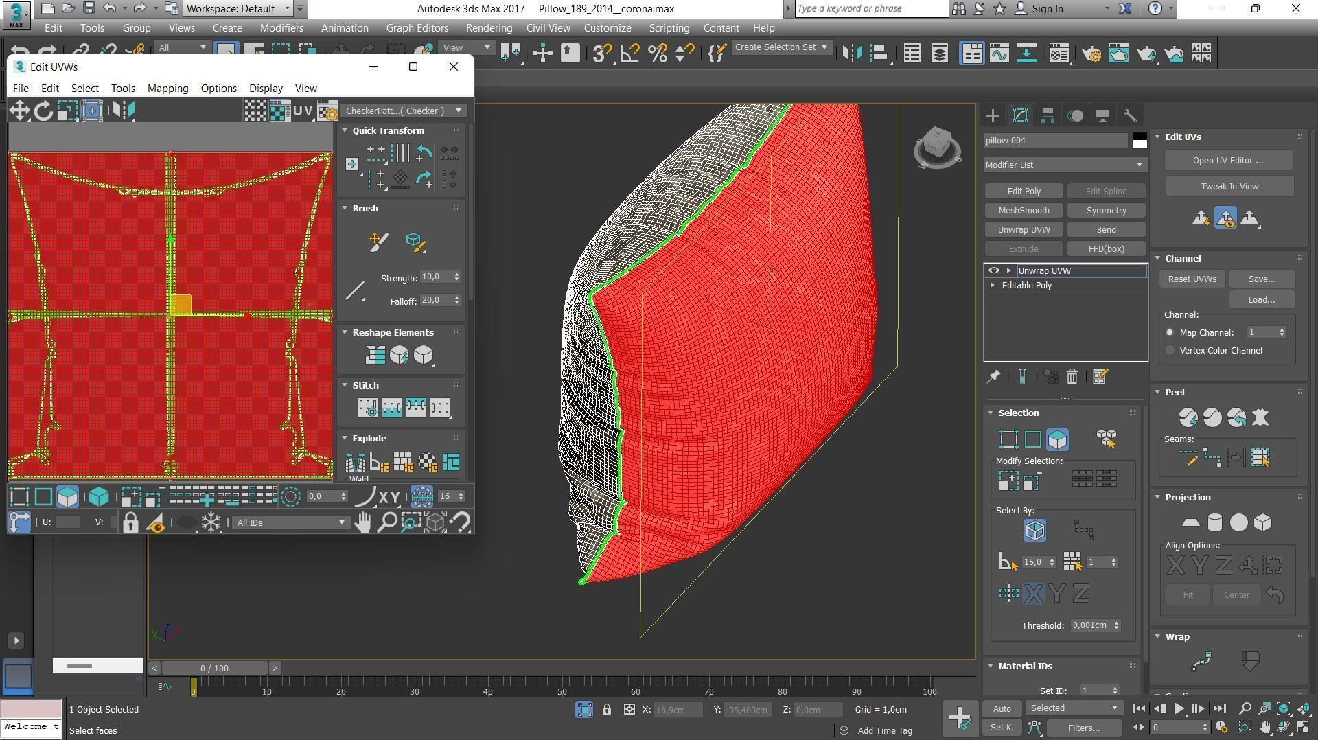 Decorative pillows Houzz set 189 3D model_12