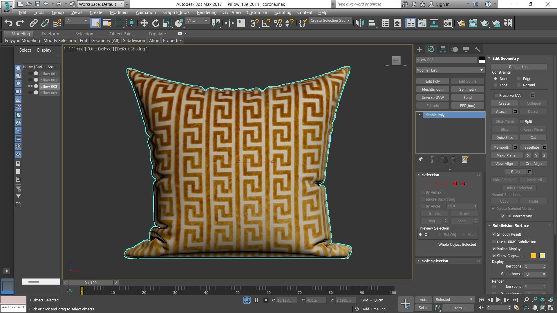 Decorative pillows Houzz set 189 3D model_8