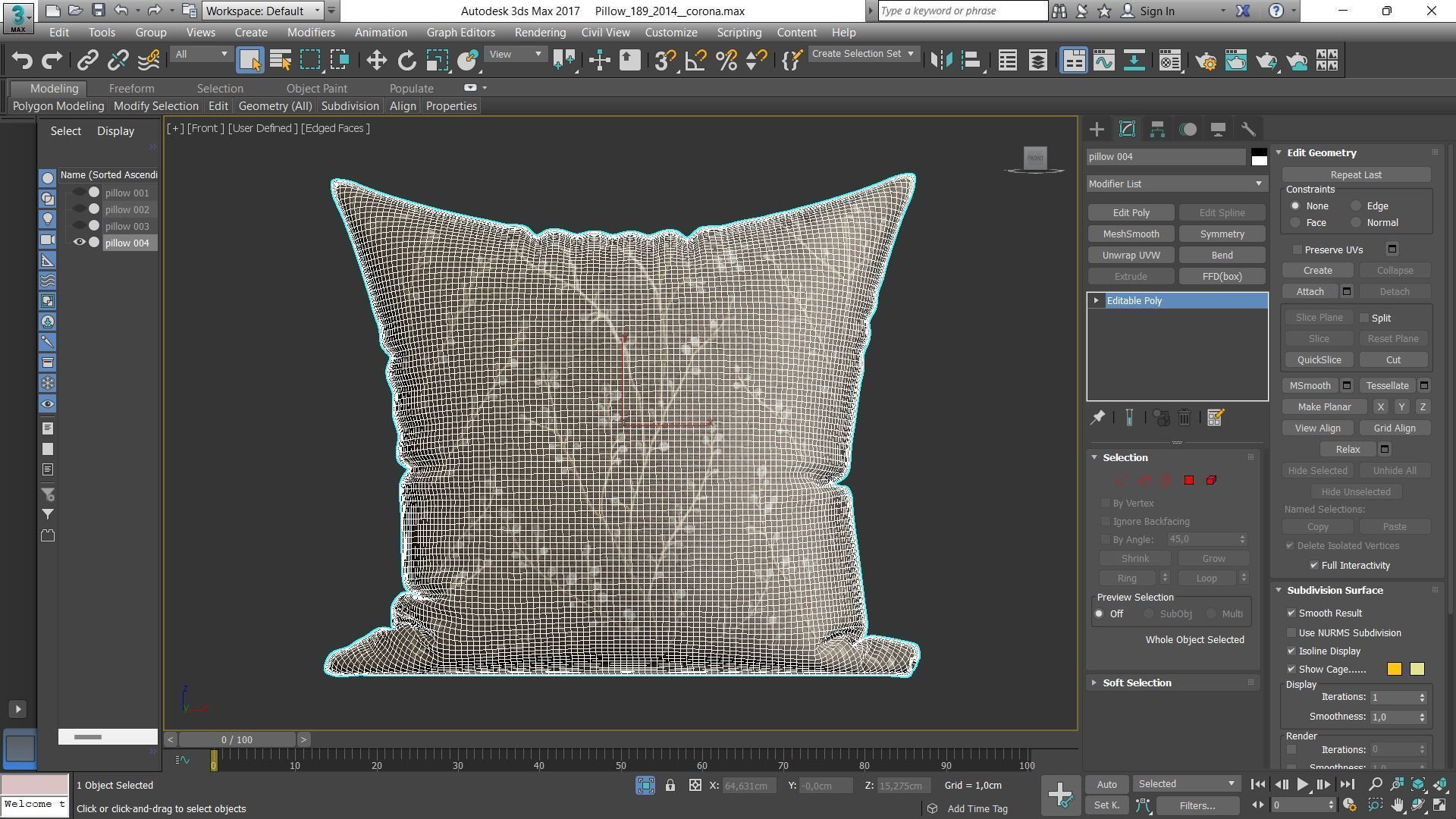 Decorative pillows Houzz set 189 3D model_11