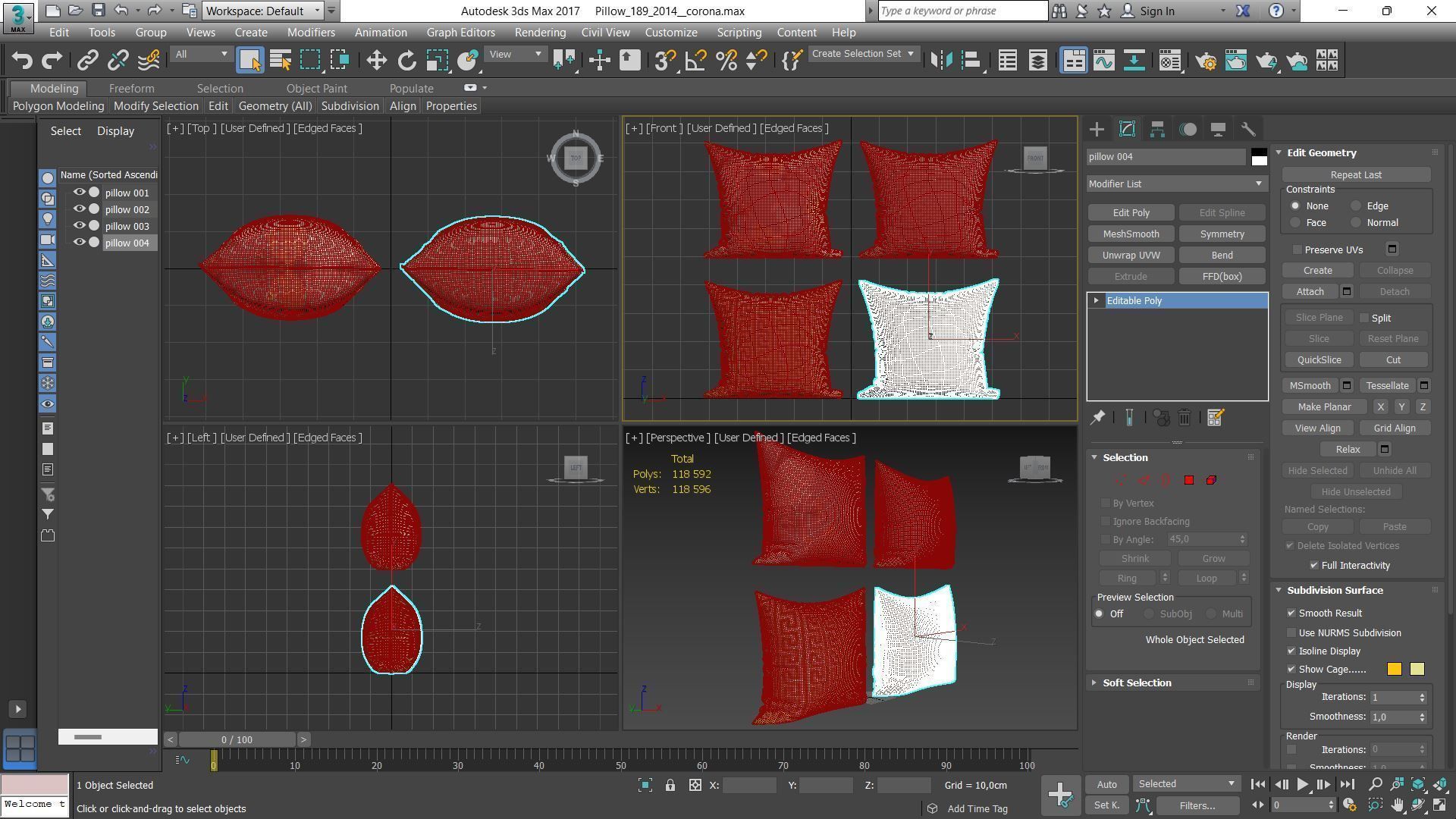 Decorative pillows Houzz set 189 3D model_15