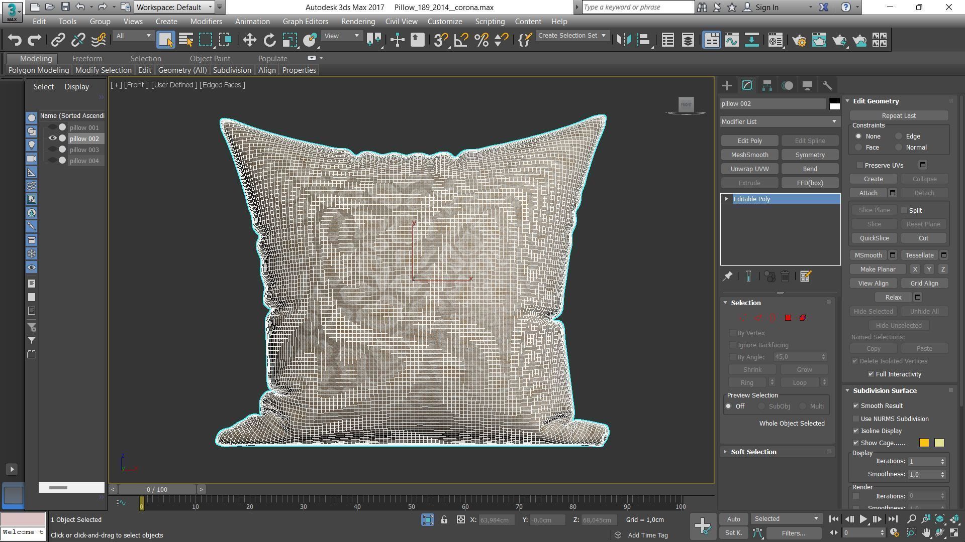Decorative pillows Houzz set 189 3D model_7