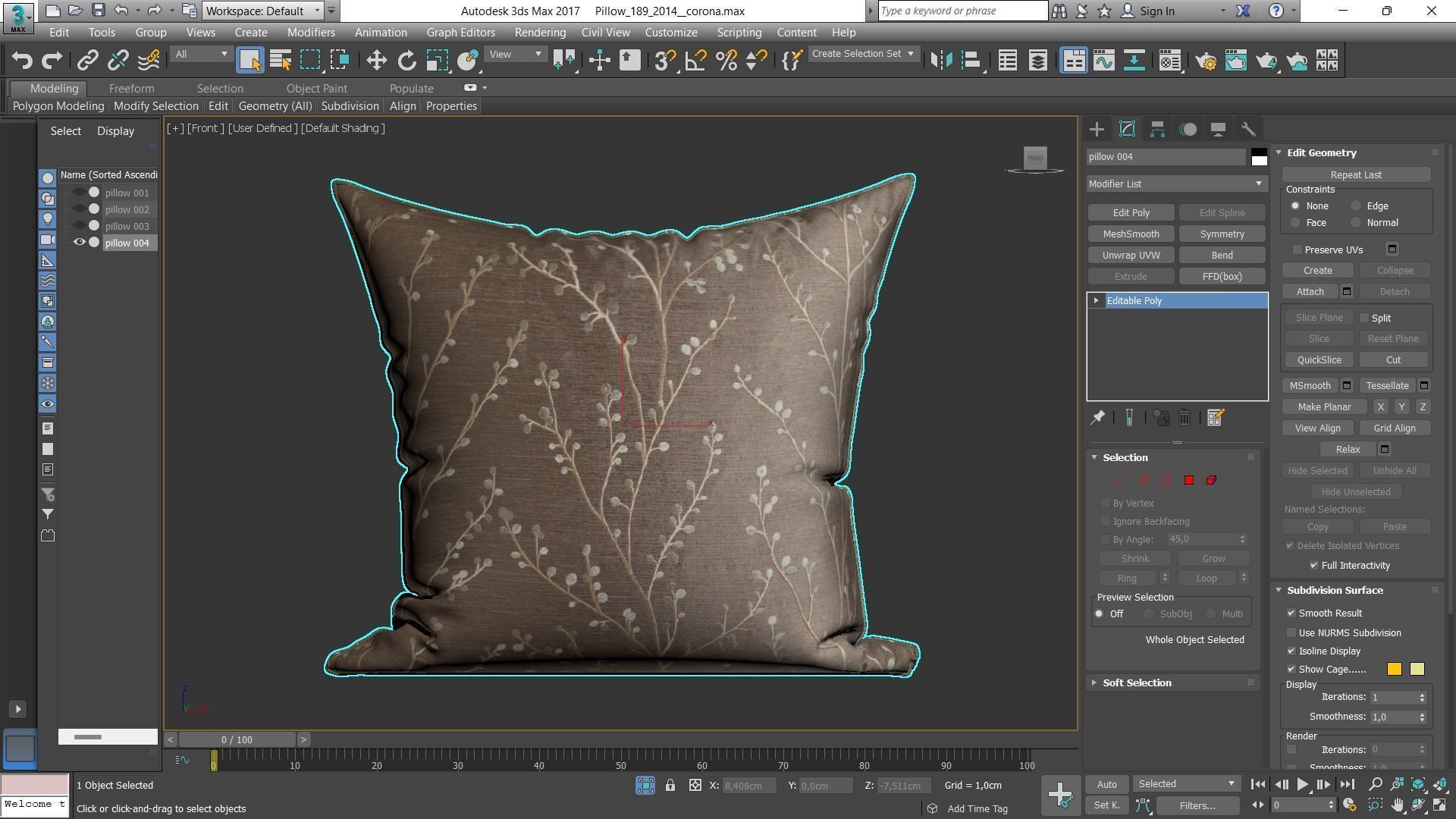 Decorative pillows Houzz set 189 3D model_10