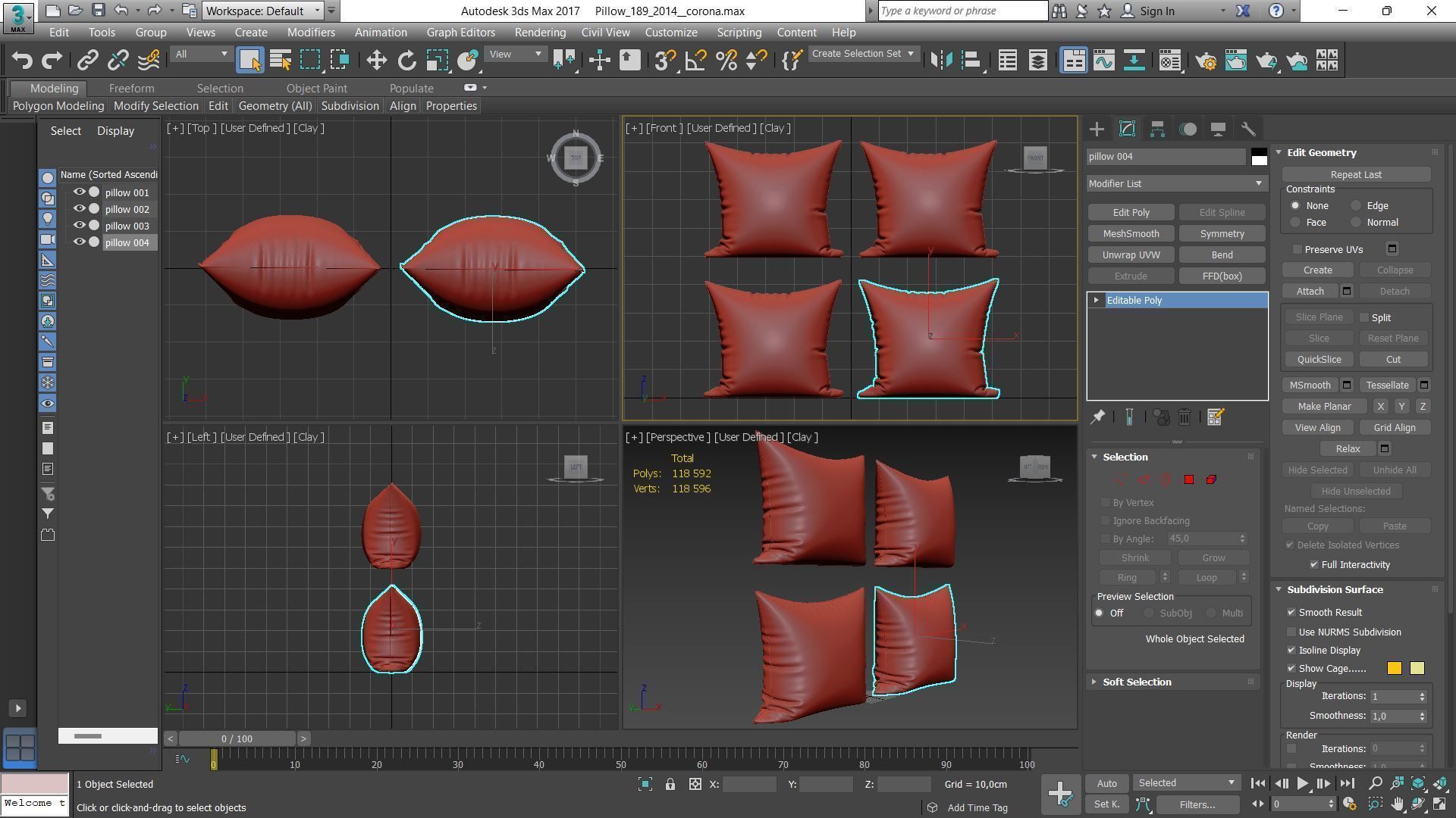 Decorative pillows Houzz set 189 3D model_16