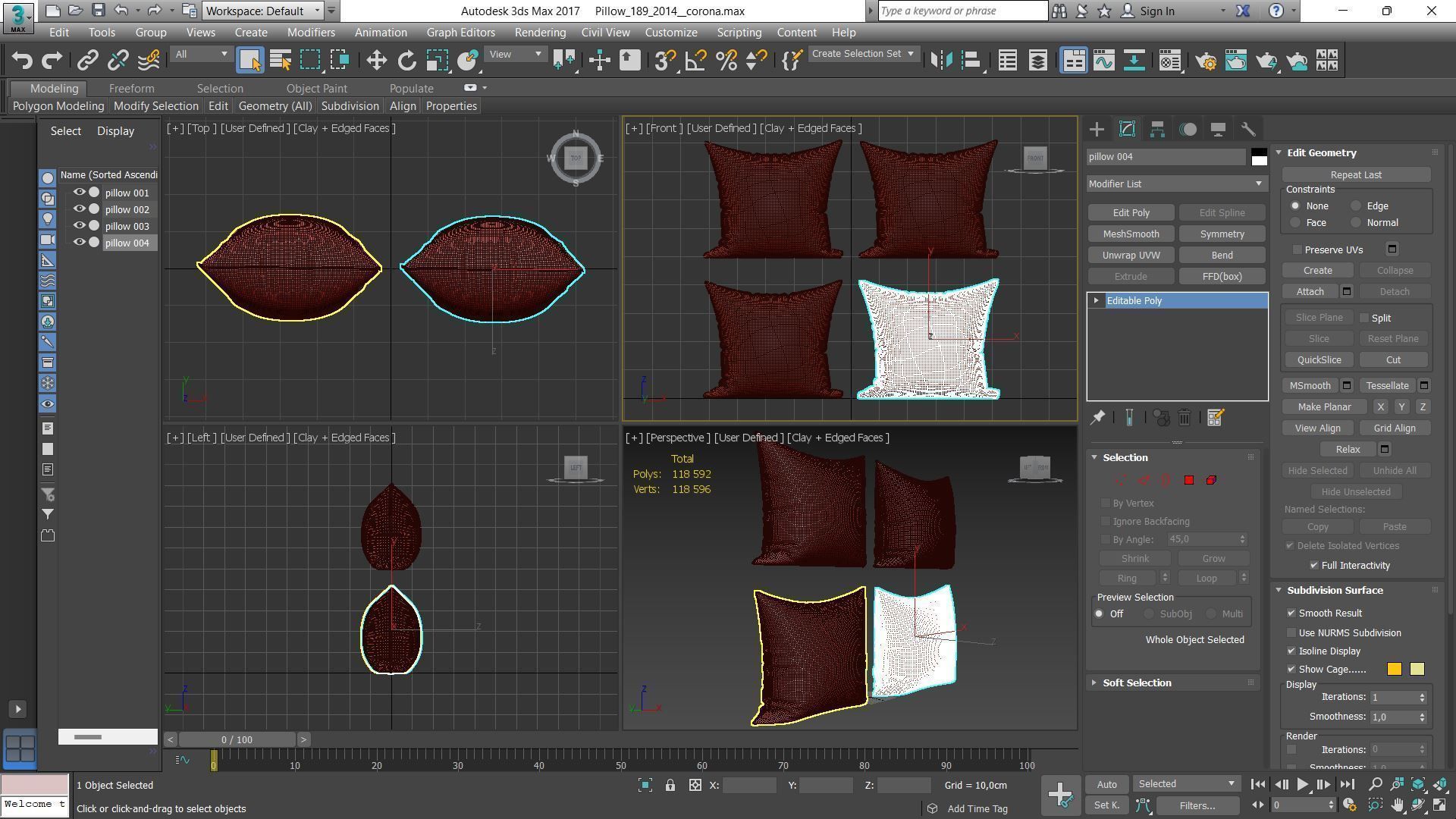 Decorative pillows Houzz set 189 3D model_17