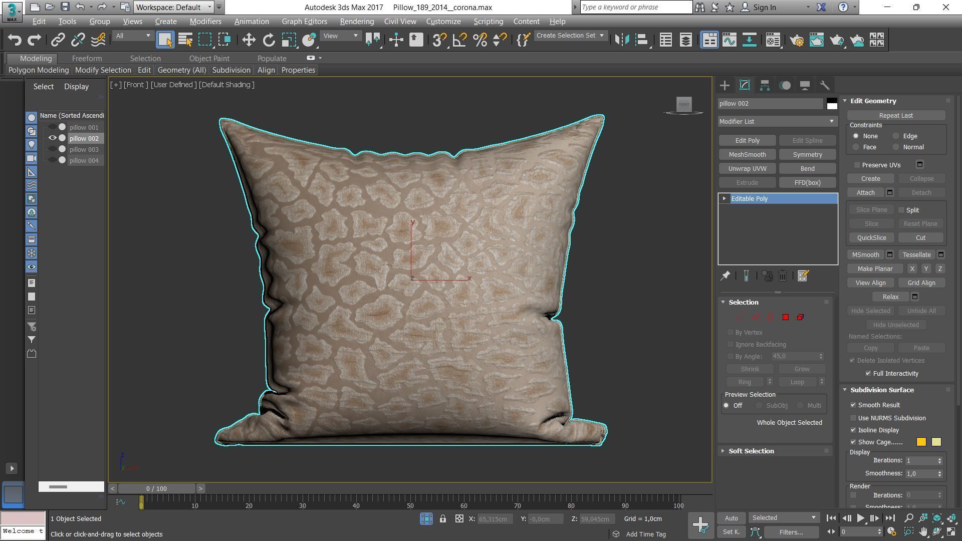 Decorative pillows Houzz set 189 3D model_6