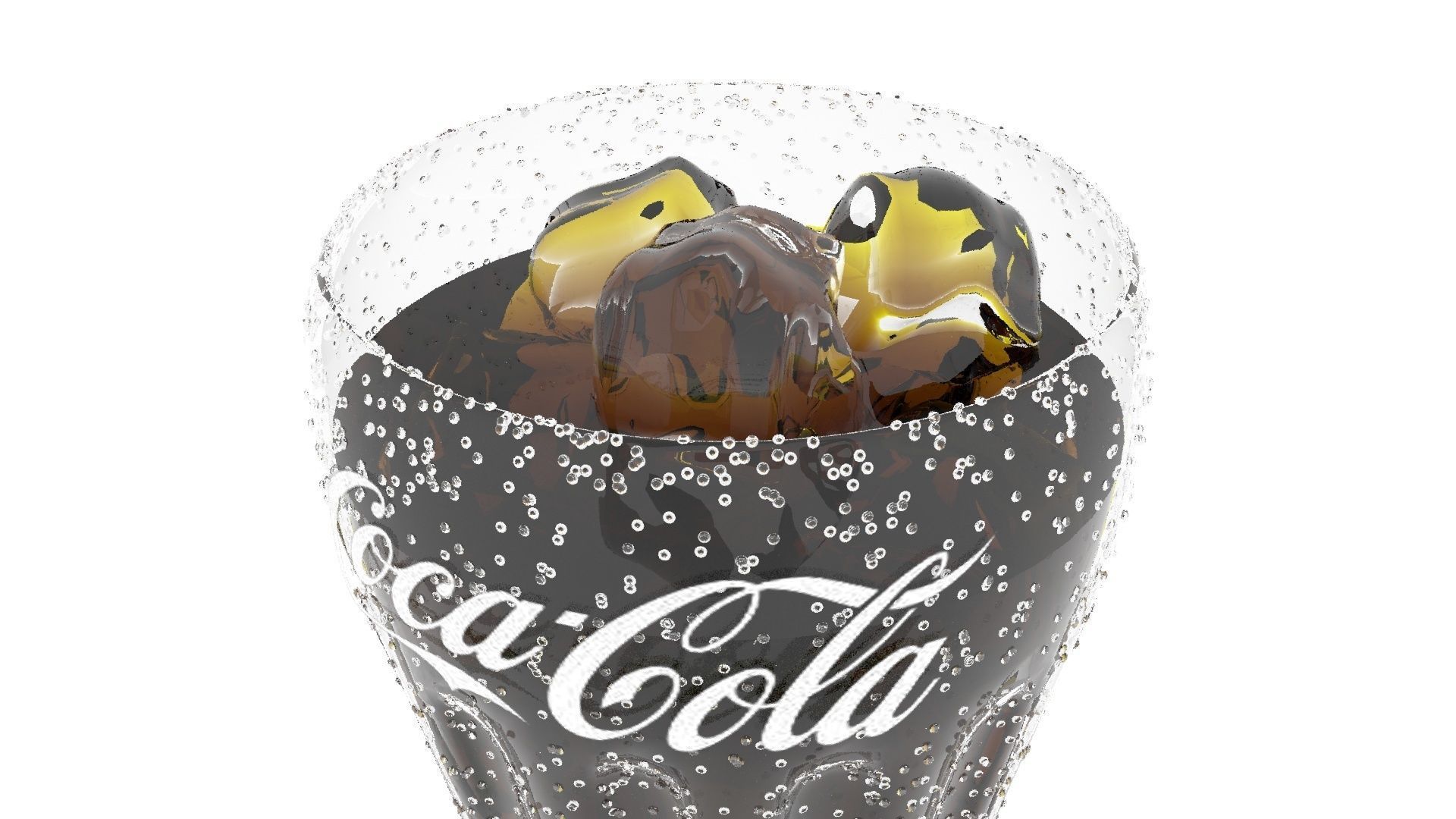 Coca Cola Glass 3D model_1
