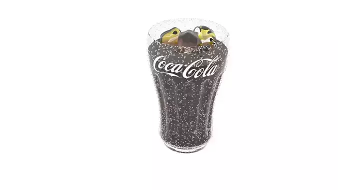 Coca Cola Glass 3D model