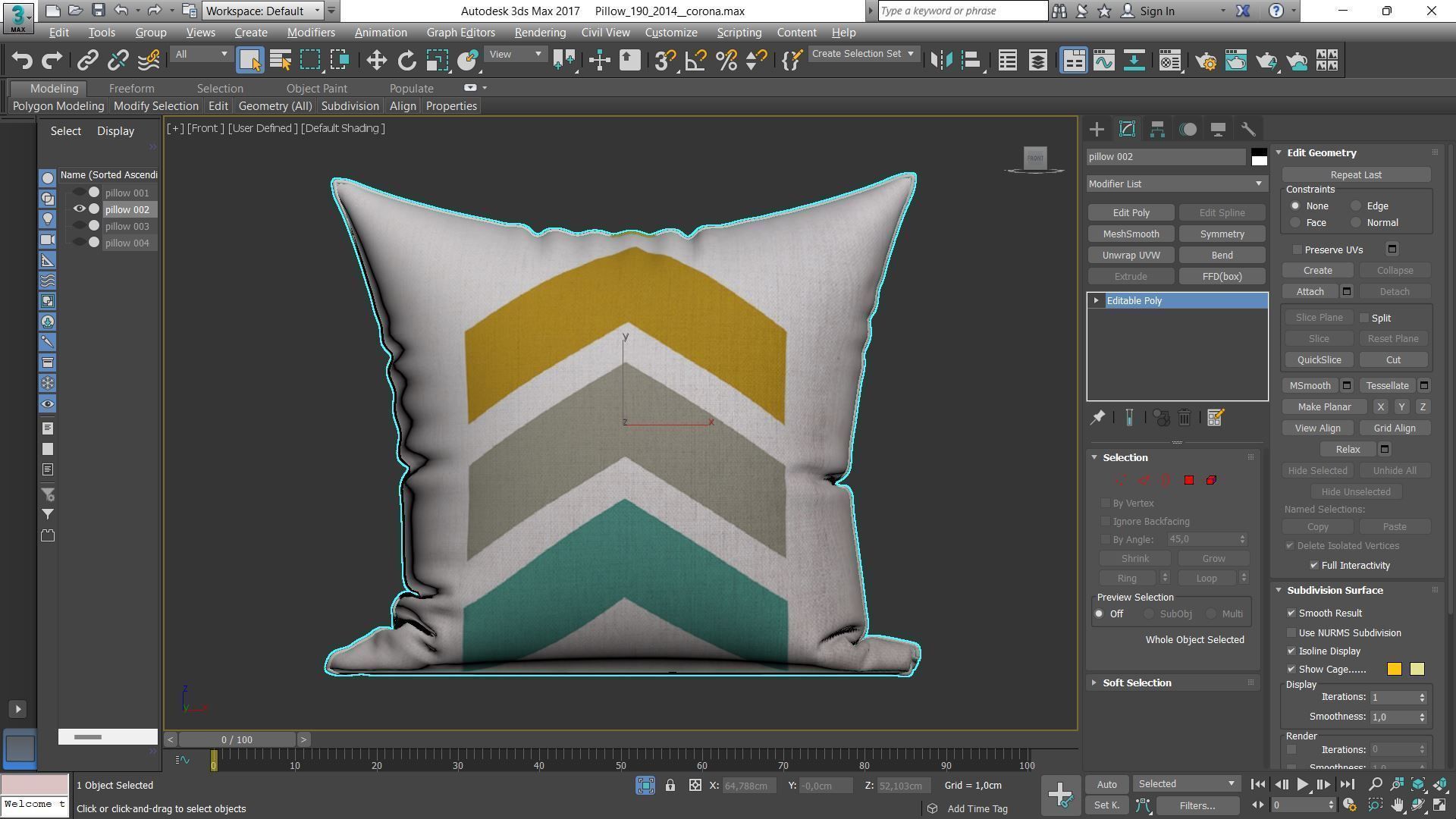 Decorative pillows Houzz set 190 3D model_6