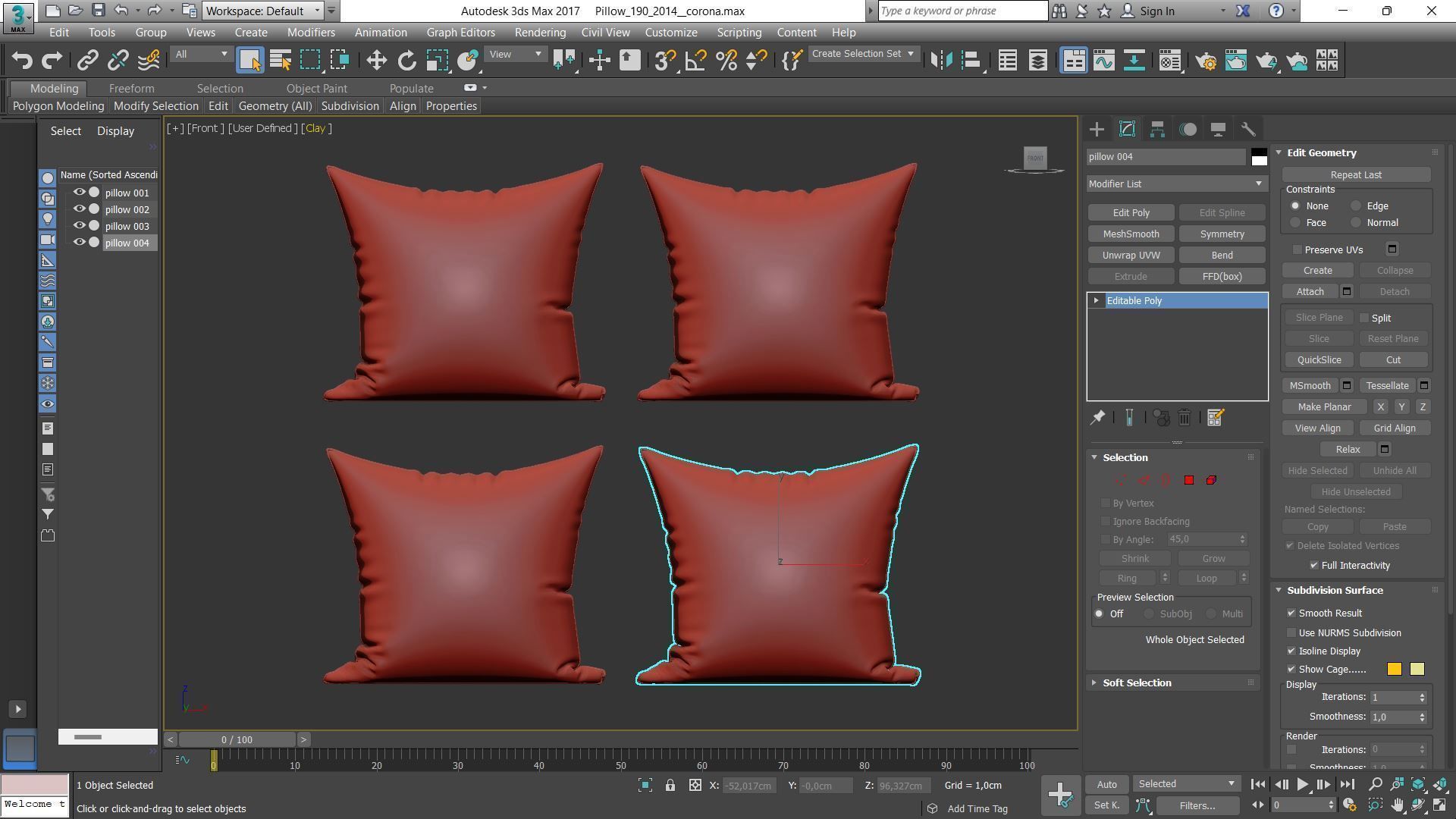 Decorative pillows Houzz set 190 3D model_20