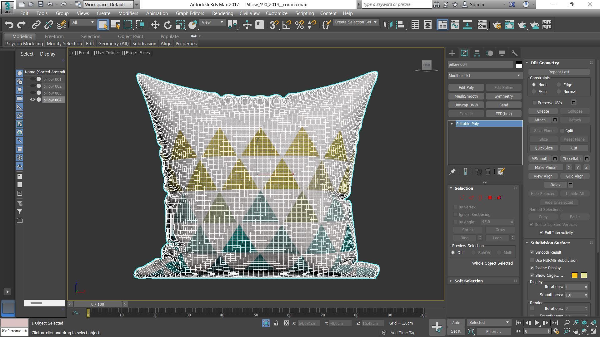 Decorative pillows Houzz set 190 3D model_11
