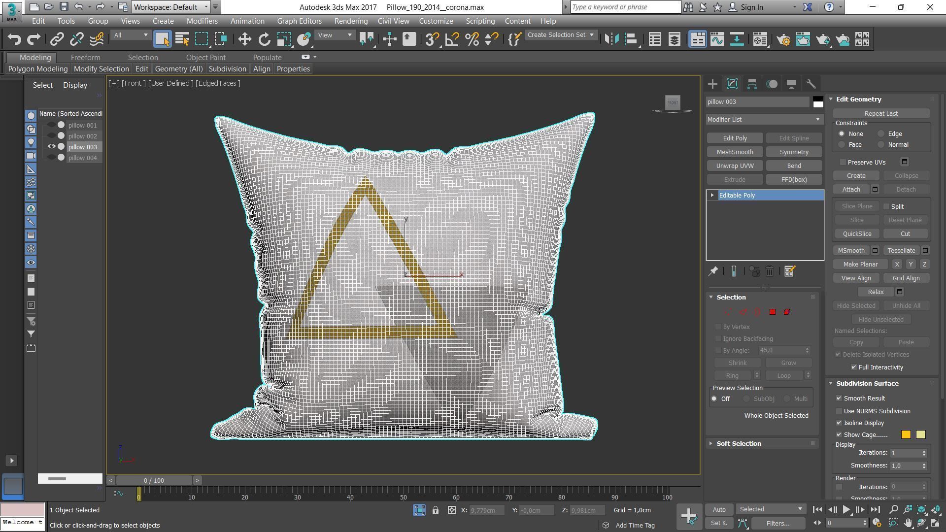 Decorative pillows Houzz set 190 3D model_9