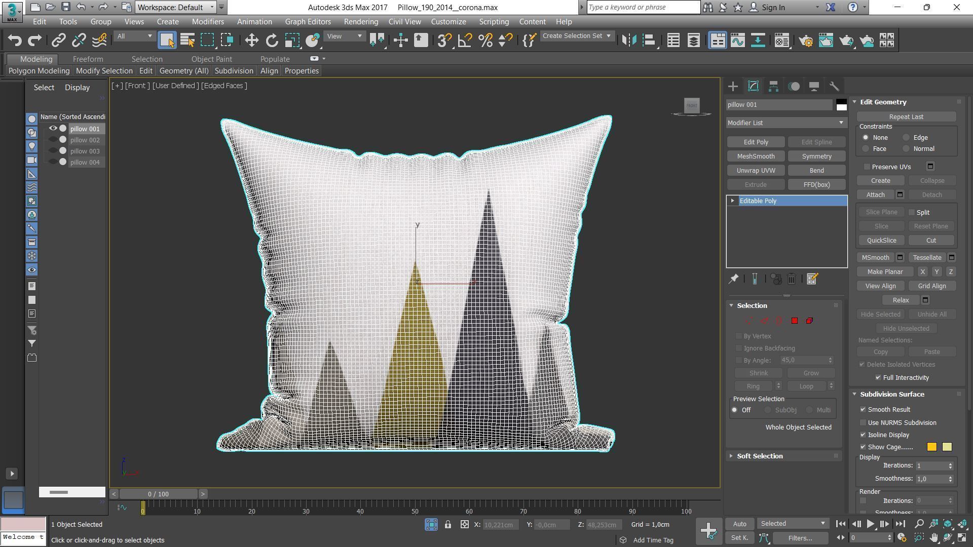 Decorative pillows Houzz set 190 3D model_3