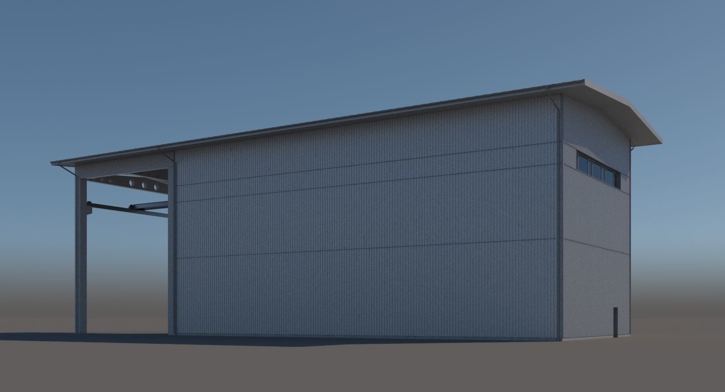Industrial Building 3D model_5