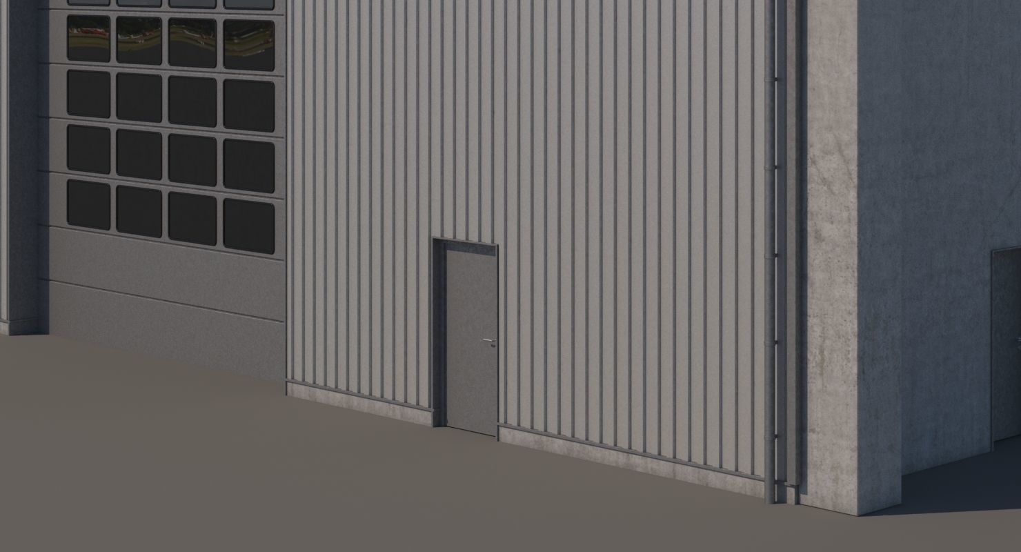 Industrial Building 3D model_9