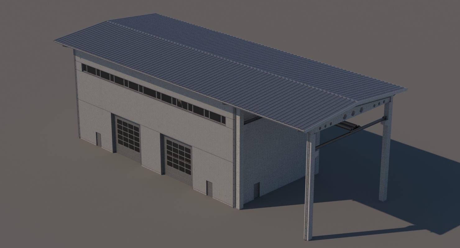 Industrial Building 3D model_8