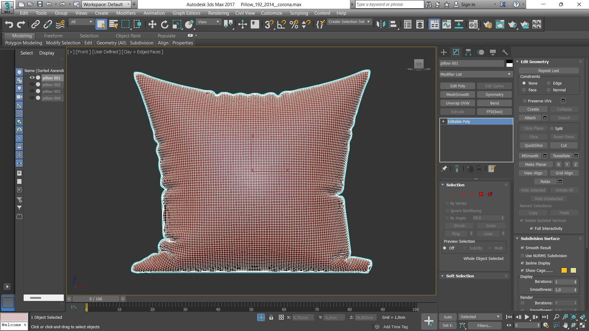 Decorative pillows Houzz set 192 3D model_5