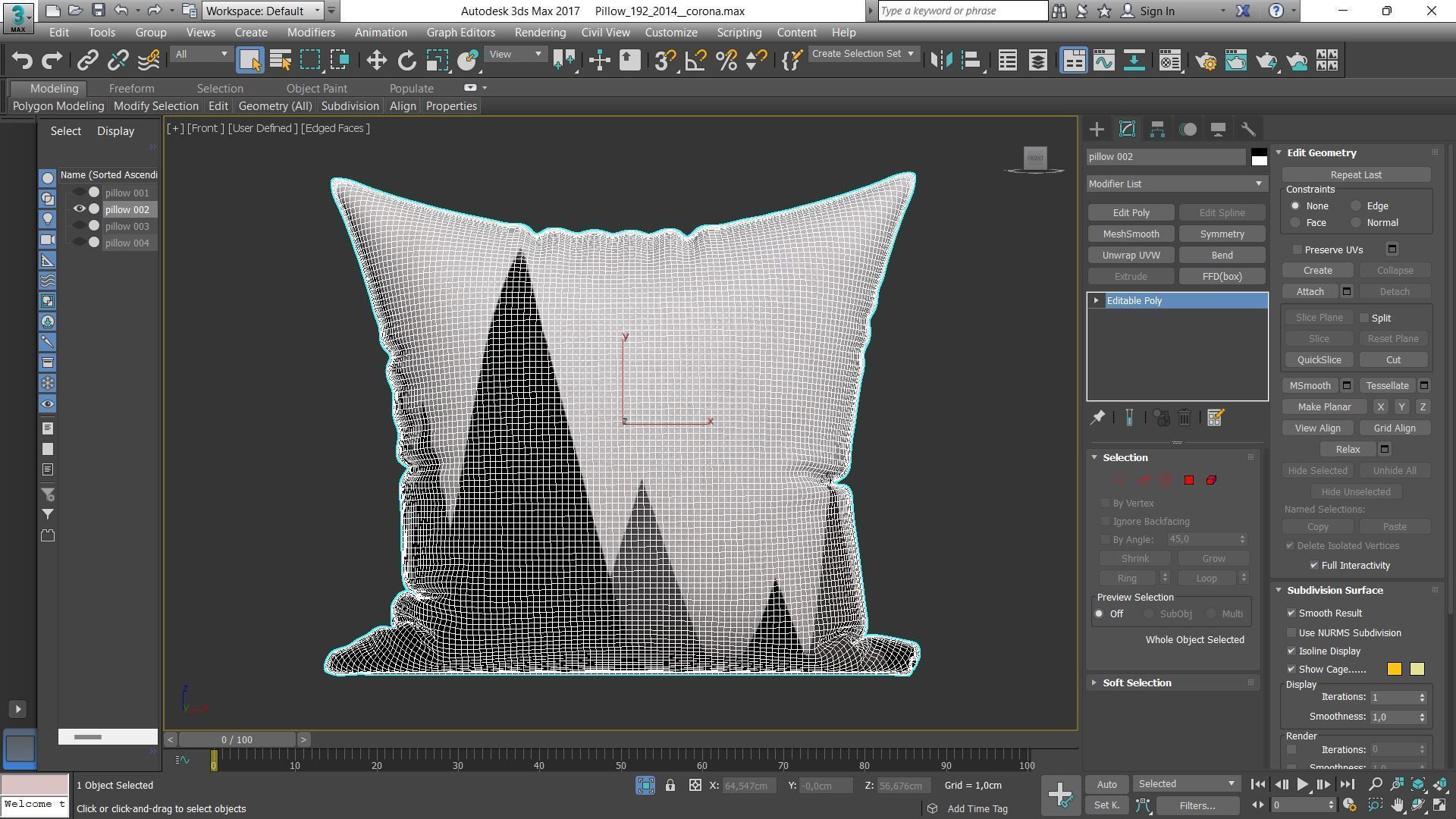 Decorative pillows Houzz set 192 3D model_7