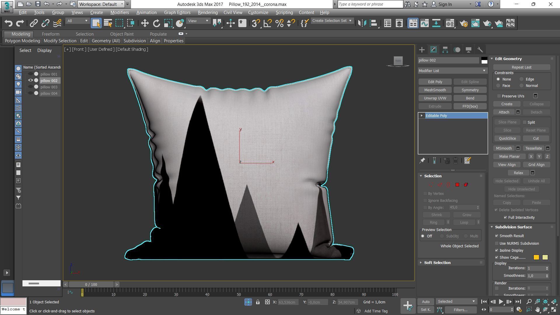 Decorative pillows Houzz set 192 3D model_6