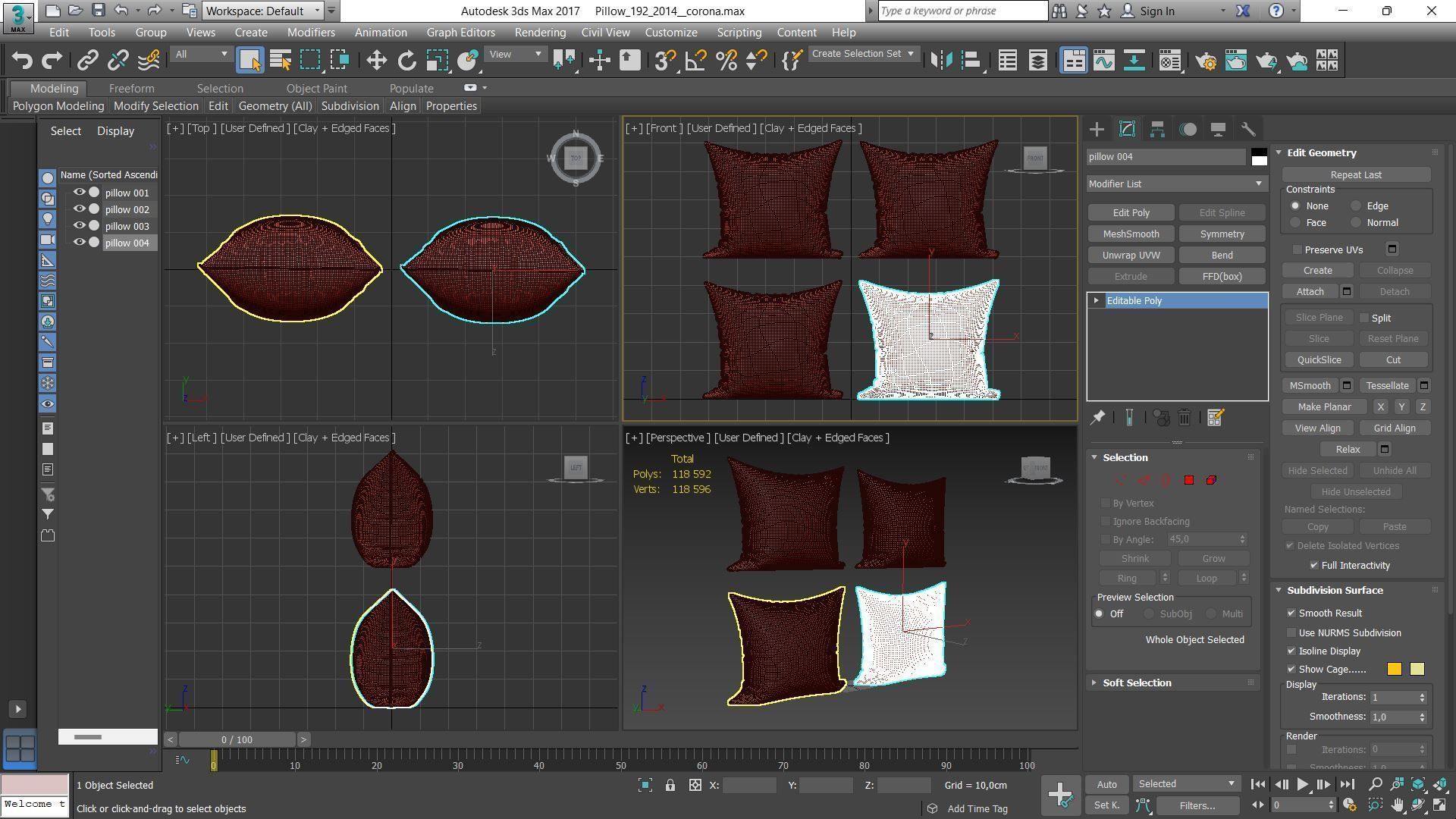 Decorative pillows Houzz set 192 3D model_17