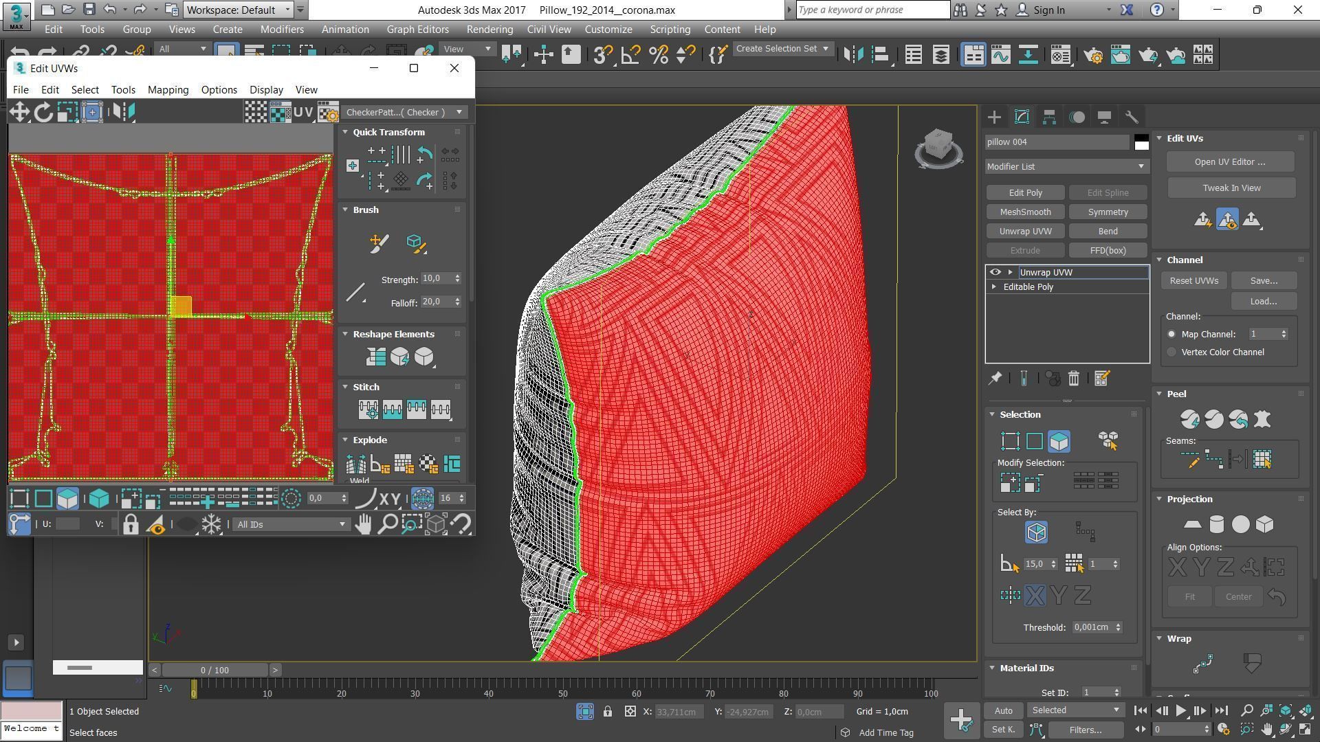 Decorative pillows Houzz set 192 3D model_12