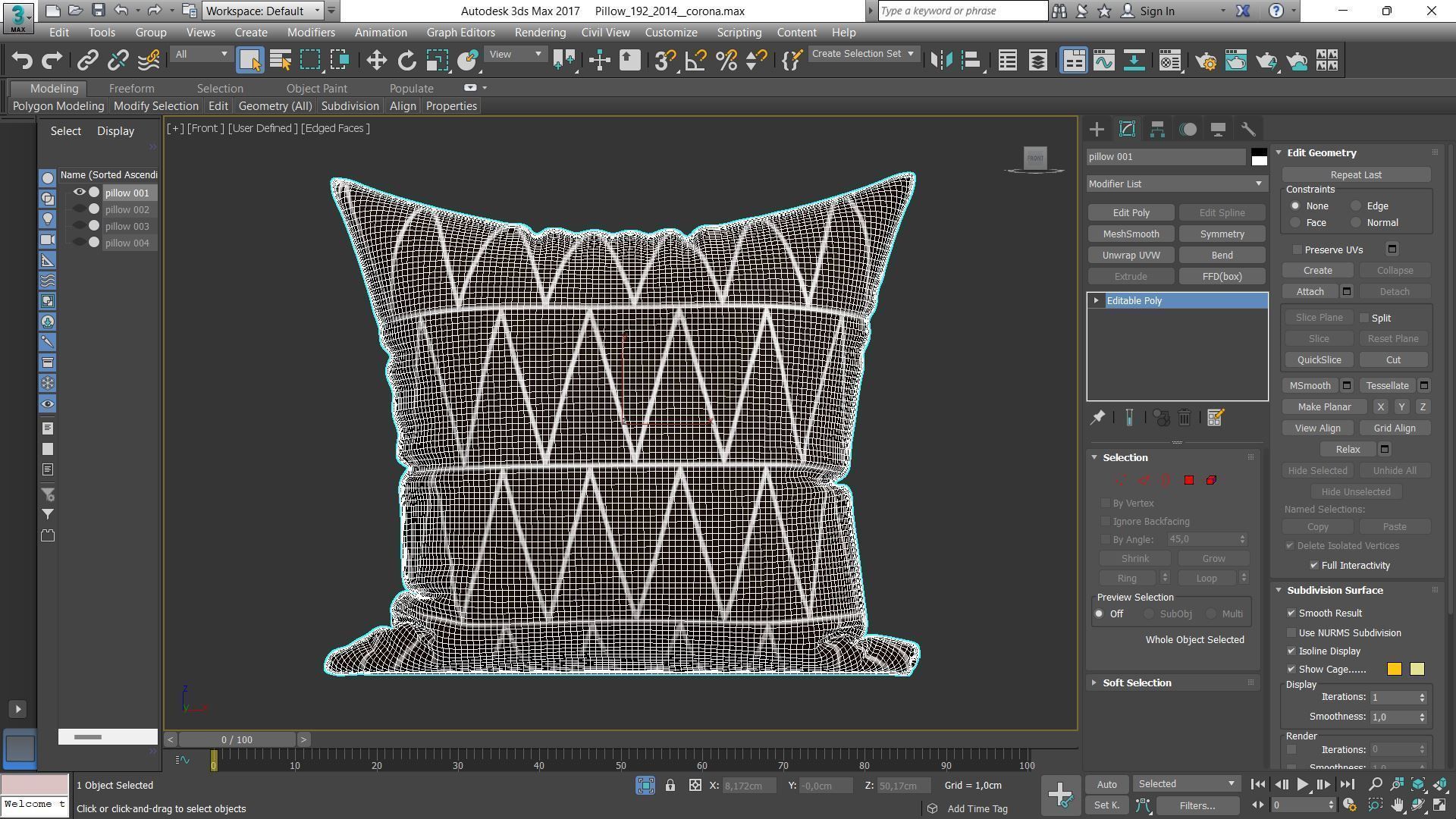 Decorative pillows Houzz set 192 3D model_3