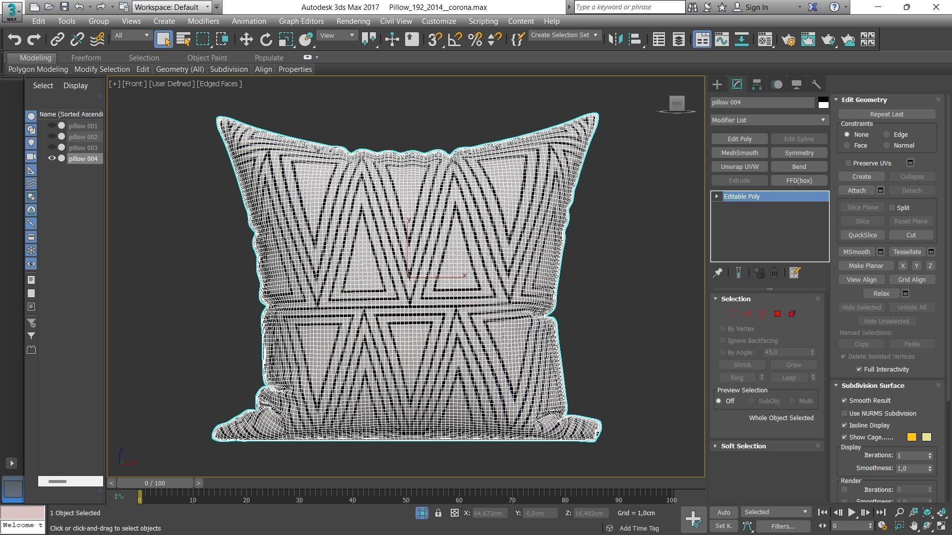 Decorative pillows Houzz set 192 3D model_11