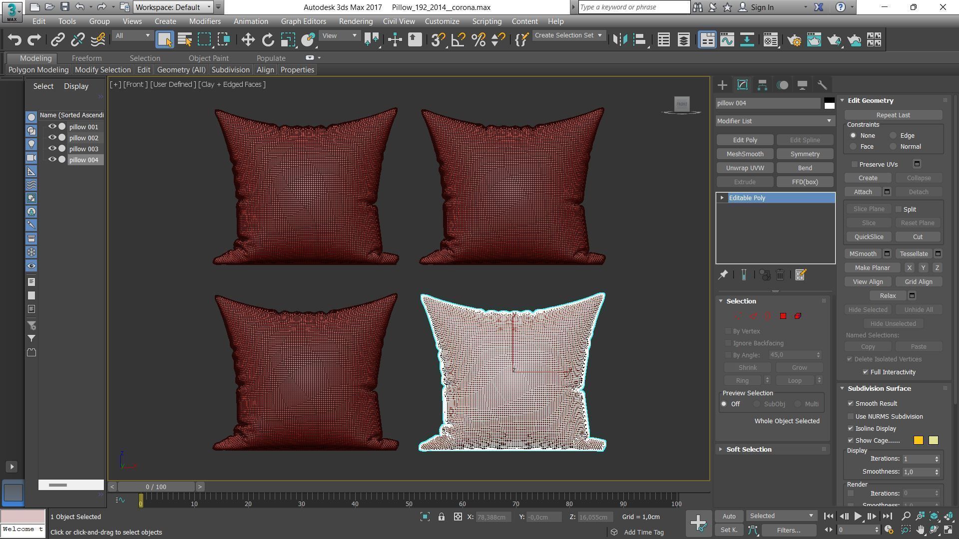 Decorative pillows Houzz set 192 3D model_1
