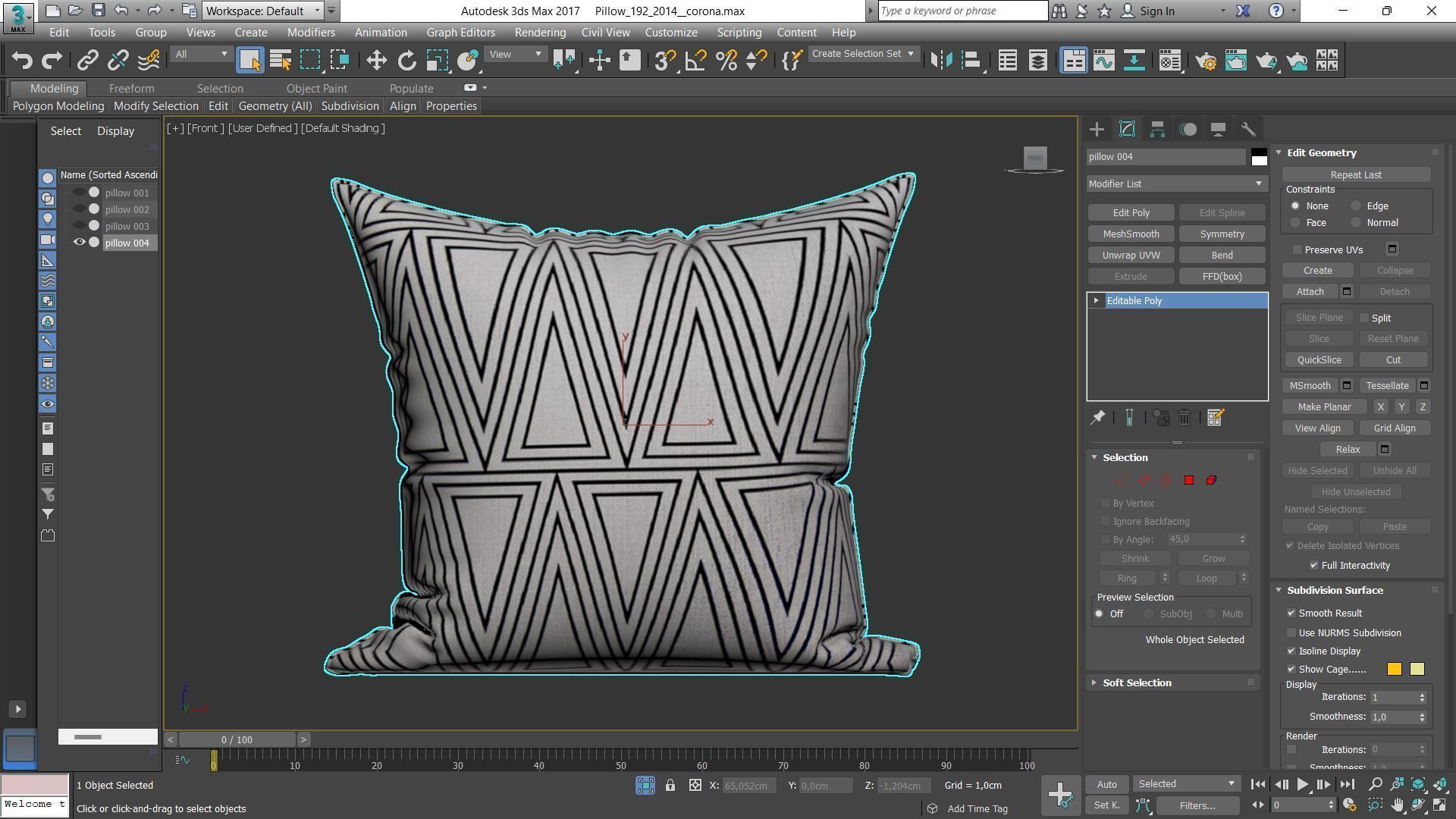 Decorative pillows Houzz set 192 3D model_10