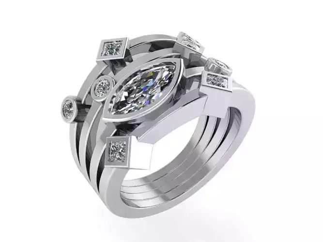 Fashion Diamond Ring 1008