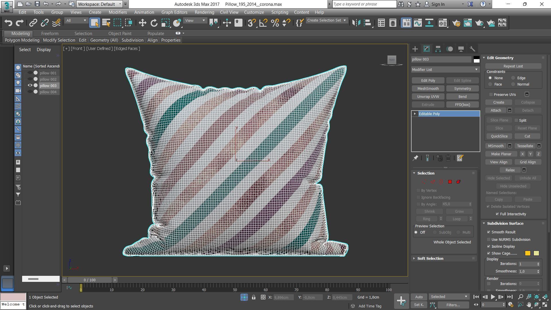 Decorative pillows Houzz set 195 3D model_7