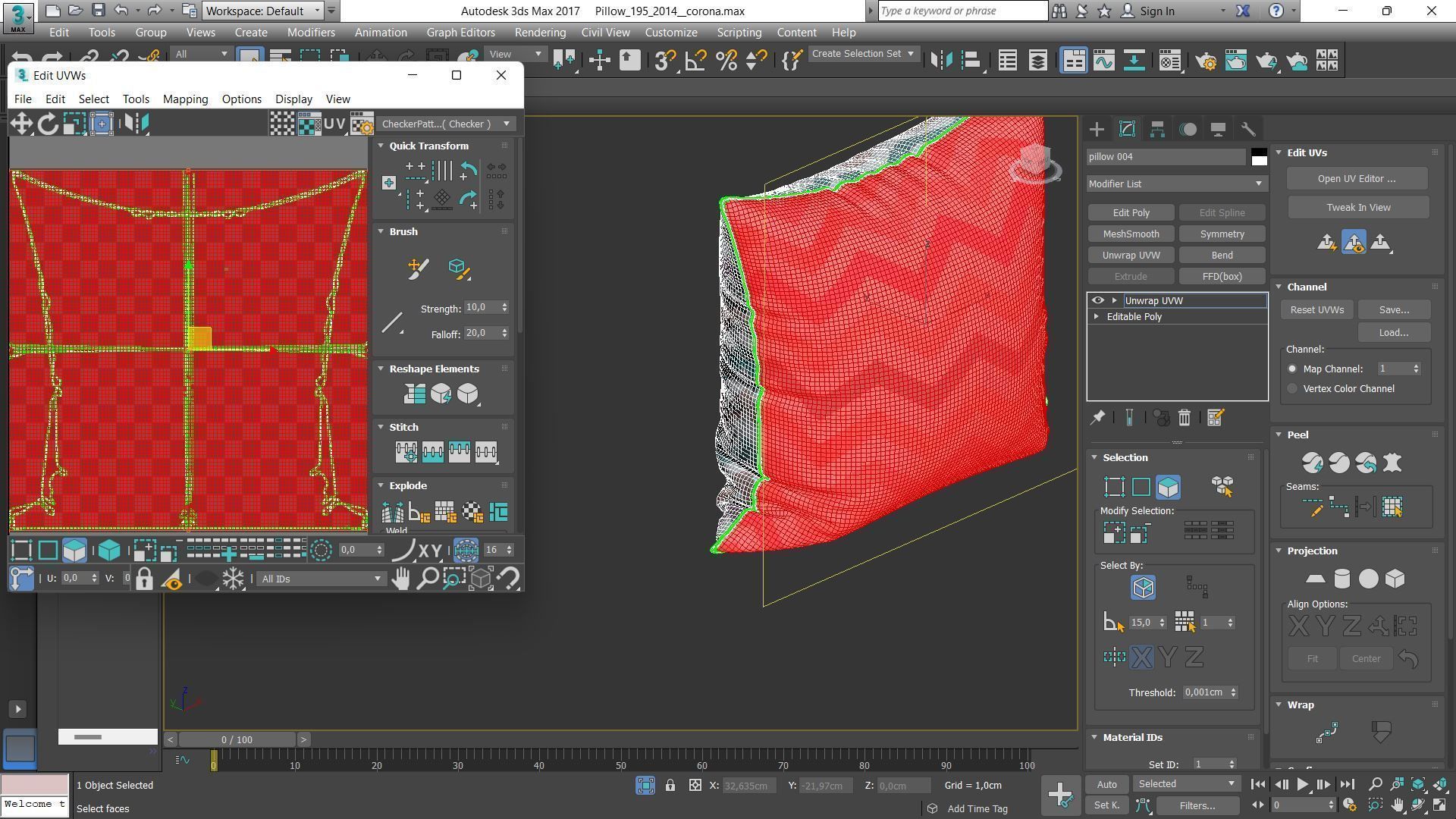 Decorative pillows Houzz set 195 3D model_10